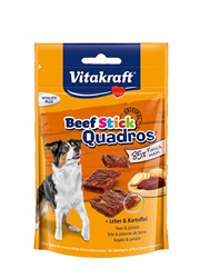 VITAKRAFT BEEF STICK QUADROS PRZYSMAK DLA PSA - z wątróbką i ziemniakami