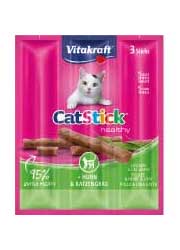 VITAKRAFT CAT STICK MINI KABANOSY DLA KOTA z kurczakiem i trawą