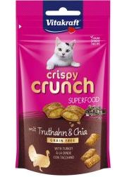 VITAKRAFT CAT CRISPY CRUNCH SUPERFOOD DLA KOTA z indykiem i chią