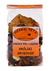 HERBAL PETS OWOCE Z PÓL I LASÓW DLA GRYZONI I KRÓLIKA