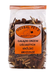 HERBAL PETS GAŁĄZKI DRZEW LIŚCIASTYCH DLA GRYZONI I KRÓLIKA