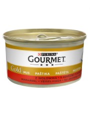 GOURMET GOLD MOKRA KARMA DLA KOTA mus z wołowiną