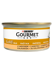 GOURMET GOLD MOKRA KARMA DLA KOTA mus z indykiem