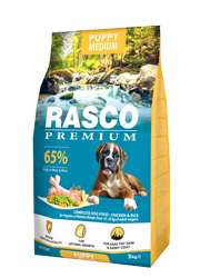 RASCO PREMIUM PUPPY MEDIUM KARMA DLA SZCZENIĄT RAS ŚREDNICH