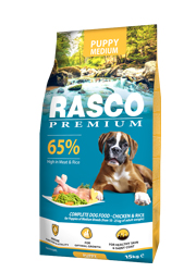 RASCO PREMIUM PUPPY MEDIUM KARMA DLA SZCZENIĄT RAS ŚREDNICH