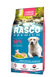 RASCO PREMIUM JUNIOR LARGE KARMA DLA SZCZENIĄT RAS DUŻYCH