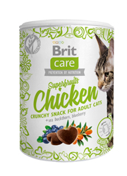 BRIT CARE CAT SNACK SUPERFRUITS PRZYSMAK DLA KOTA - z kurczakiem