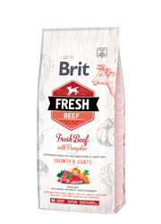 BRIT FRESH PUPPY LARGE WOŁOWINA I DYNIA KARMA DLA SZCZENIAKA