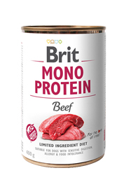 BRIT MONO PROTEIN MOKRA KARMA DLA PSA - wołowina