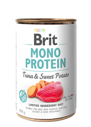 BRIT MONO PROTEIN MOKRA KARMA DLA PSA - tuńczyk z batatem