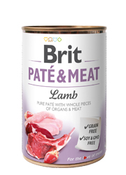 BRIT PATE / MEAT MOKRA KARMA DLA PSA - z jagnięciną