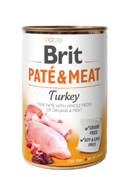 BRIT PATE / MEAT MOKRA KARMA DLA PSA - z indykiem