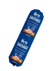 BRIT SAUSAGE MIELONKA DLA PSA - kurczak z królikiem