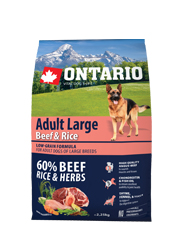 ONTARIO ADULT LARGE BEEF AND TURKEY HYPOALERGICZNA KARMA DLA PSÓW RAS DUŻYCH