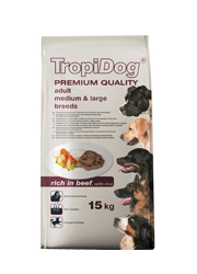 TROPIDOG PREMIUM ADULT MEDIUM / LARGE WOŁOWINA I RYŻ TROPIDOG PREMIUM ADULT MEDIUM / LARGE WOŁOWINA I RYŻ