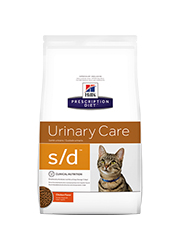 HILLS PRESCRIPTION DIET FELINE URINARY DISSOLUTION S/D SUCHA KARMA DLA KOTA