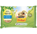 FRISKIES MOKRA KARMA DLA SZCZENIAKA - z kurczakiem i groszkiem w galaretce