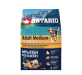 ONTARIO ADULT MEDIUM 7 FISH AND RICE HYPOALERGICZNA KARMA DLA PSÓW RAS ŚREDNICH