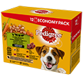 PEDIGREE KARMA DLA PSA kurczak-wołowina-indyk-jagnięcina w sosie