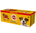 PEDIGREE SASZETKI Z MOKRĄ KARMĄ DLA PSA - zestaw 40x100g