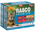 RASCO PREMIUM KARMA DLA KOTA - multipack 4 smaki fileciki w sosie