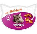 WHISKAS ANTI-HAIRBALL ODKŁACZAJĄCY PRZYSMAK DLA KOTA