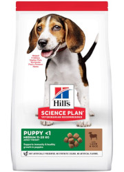 HILLS SCIENCE PLAN CANINE PUPPY MEDIUM SUCHA KARMA DLA SZCZENIĄT z jagnięciną i ryżem