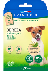 FRANCODEX OBROŻA ODSTRASZAJACA INSEKTY DLA MAŁEGO PSA