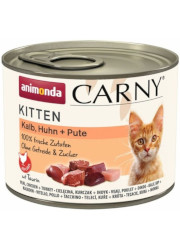 Animonda Carny kitten wołowina, cielęcina, kurczak 200g puszka dla kota