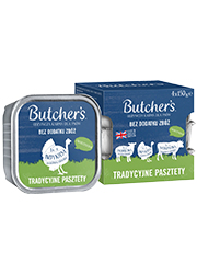 BUTCHERS ORIGINAL MOKRA KARMA DLA PSA tradycyjne pasztety mix smaków