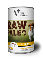 VET EXPERT RAW PALEO PUPPY TURKEY MONOPROTEIN KARMA DLA SZCZENIAKA indyk