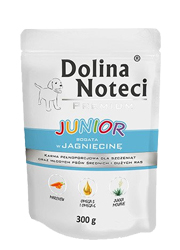 DOLINA NOTECI PREMIUM JUNIOR BOGATA W JAGNIĘCINĘ saszetka dla szczeniąt