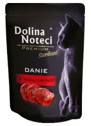 DOLINA NOTECI PREMIUM STERILISED DANIE Z WOŁOWINY saszetka dla kota