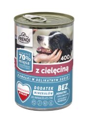 FRENDI MOKRA KARMA DLA PSA z cielęciną