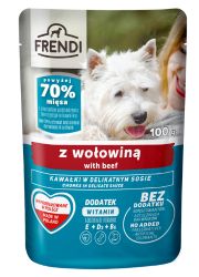 FRENDI MOKRA KARMA DLA PSÓW RAS MAŁYCH z wołowiną