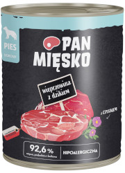 PAN MIĘSKO MOKRA KARMA DLA PSA wieprzowina z dzikiem