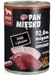 PAN MIĘSKO MOKRA KARMA DLA PSA indyk z jeleniem