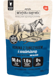 WIEJSKA ZAGRODA KARMA DLA KOTA konina z tuńczykiem i walerianą
