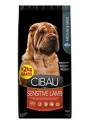 FARMINA CIBAU SENSITIVE LAMB MEDIUM / MAXI KARMA DLA PSA z jagnięciną
