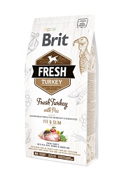 BRIT FRESH ADULT FIT / SLIM INDYK I ZIELONY GROSZEK KARMA DLA PSA