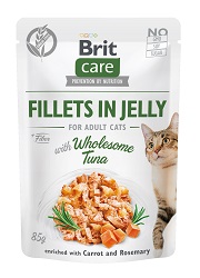 BRIT CARE CAT SASZETKI DLA KOTA filety z tuńczykiem w galaretce