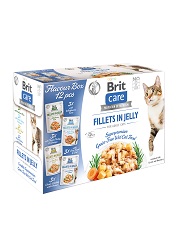BRIT CARE CAT SASZETKI DLA KOTA filety mięsne i rybne w galaretce