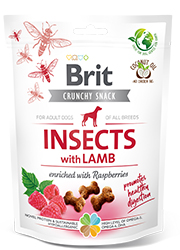 BRIT CARE CRUNCHY CRACKER INSECT / LAMB PRZYSMAK DLA PSA