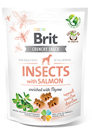 BRIT CARE CRUNCHY CRACKER INSECT / SALMON PRZYSMAK DLA PSA