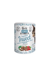 BRIT CARE CAT SNACK SUPERFRUITS INSECT HYPOALLERGENIC PRZYSMAK DLA KOTA