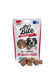 BRIT LETS BITE MEAT SNACKS PRZYSMAKI DLA PSA z drobiem i wołowiną