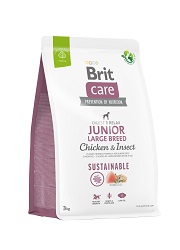 BRIT CARE SUSTAINABLE JUNIOR LARGE CHICKEN INSECT KARMA DLA SZCZENIAKA