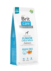 BRIT CARE GRAIN FREE JUNIOR LARGE SALMON KARMA DLA SZCZENIAKA