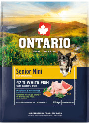 ONTARIO SENIOR MINI FISH AND BROWN RICE KARMA DLA PSÓW RAS MAŁYCH