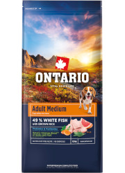 ONTARIO ADULT MEDIUM FISH AND BROWN RICE KARMA DLA PSÓW RAS ŚREDNICH